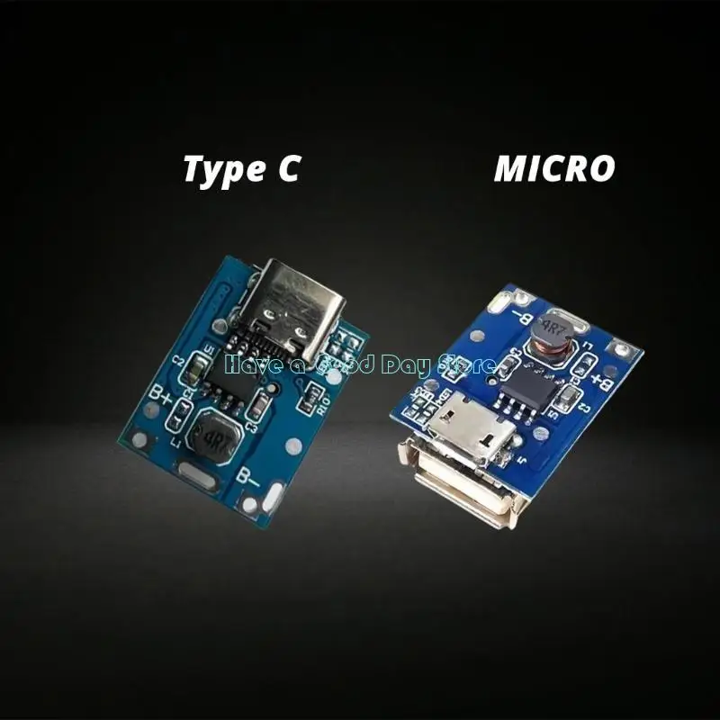 462D 5V Power Supply Module for Various Batteries LED Display USB C/Micros USB Connection Available for 18650 Battery