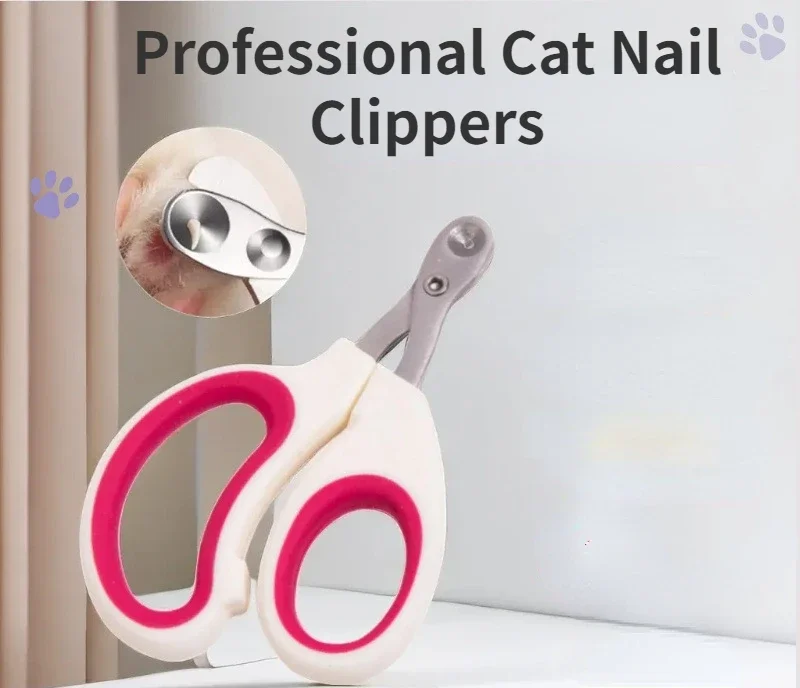 Professional Cat Nail Clippers for Small Cat Dog Stainless Steel Puppy Claws Cutter Pet Nail Grooming Clippers Trimmer