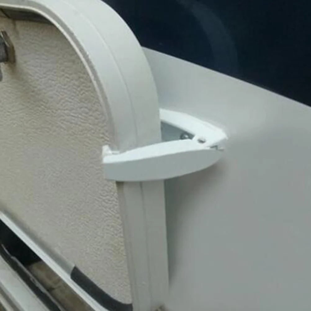 

5Pcs Rv Baggage Door Clips Heavy Duty Plastic Spring Loaded Latches for Travel Trailer Cargo Door Catch Hold Open