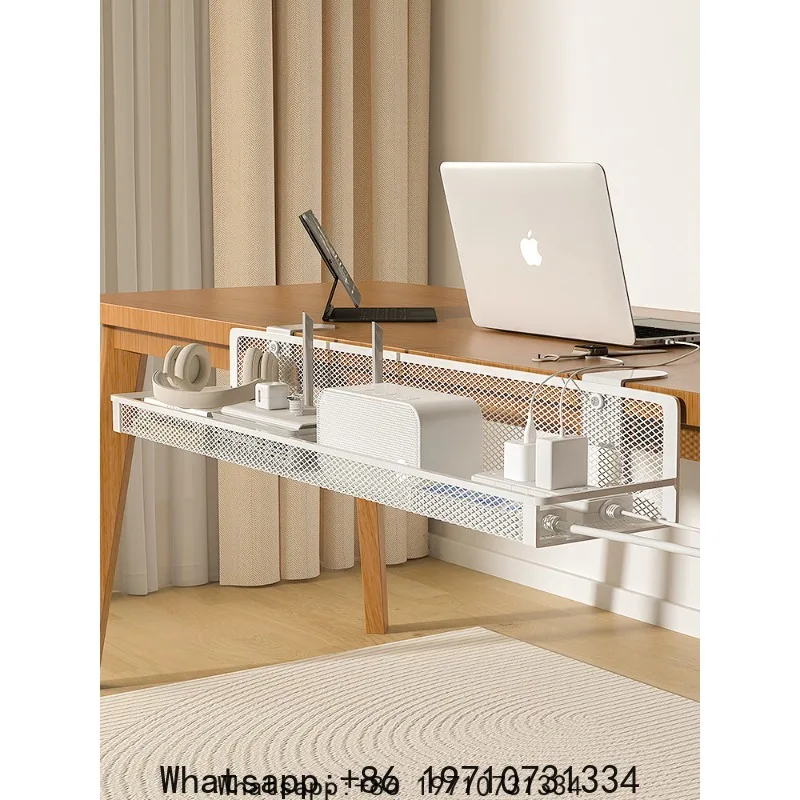 Router placement rack power strip holder set-top box storage ******der table plug-in board fixing artifact