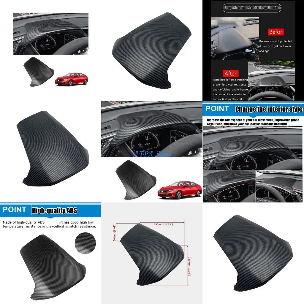 

U13C Car Dashboard Instrument Cover for 10th Gen 2016-2021 Protective Cover