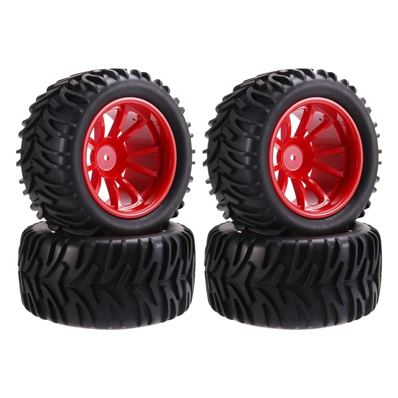 128MM 1/10 RC Monster-Truck Buggy-Tire Tyre Wheel Foam Inserts 12Mm Hex For Traxxas/Arrm /Redcat/HSP/HPI/Tamiya/Kyosho