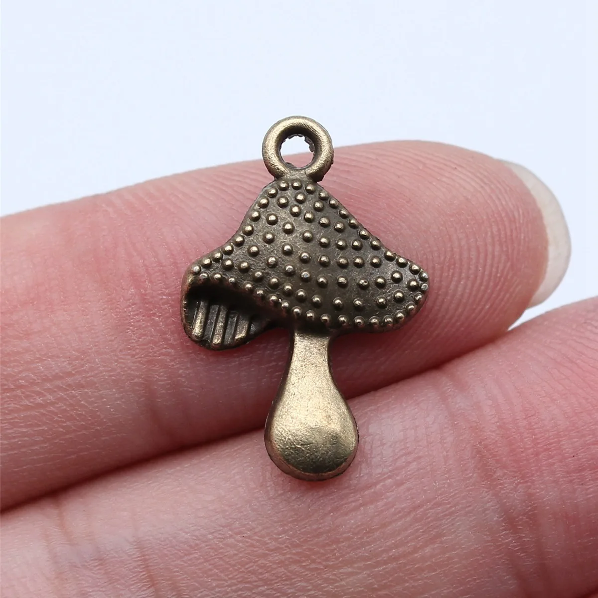 20pcs 20x14mm 3 Colors Antique Silver Color Antique Bronze Color Antique Gold Color Mushroom Charms Jewelry Making Accessories