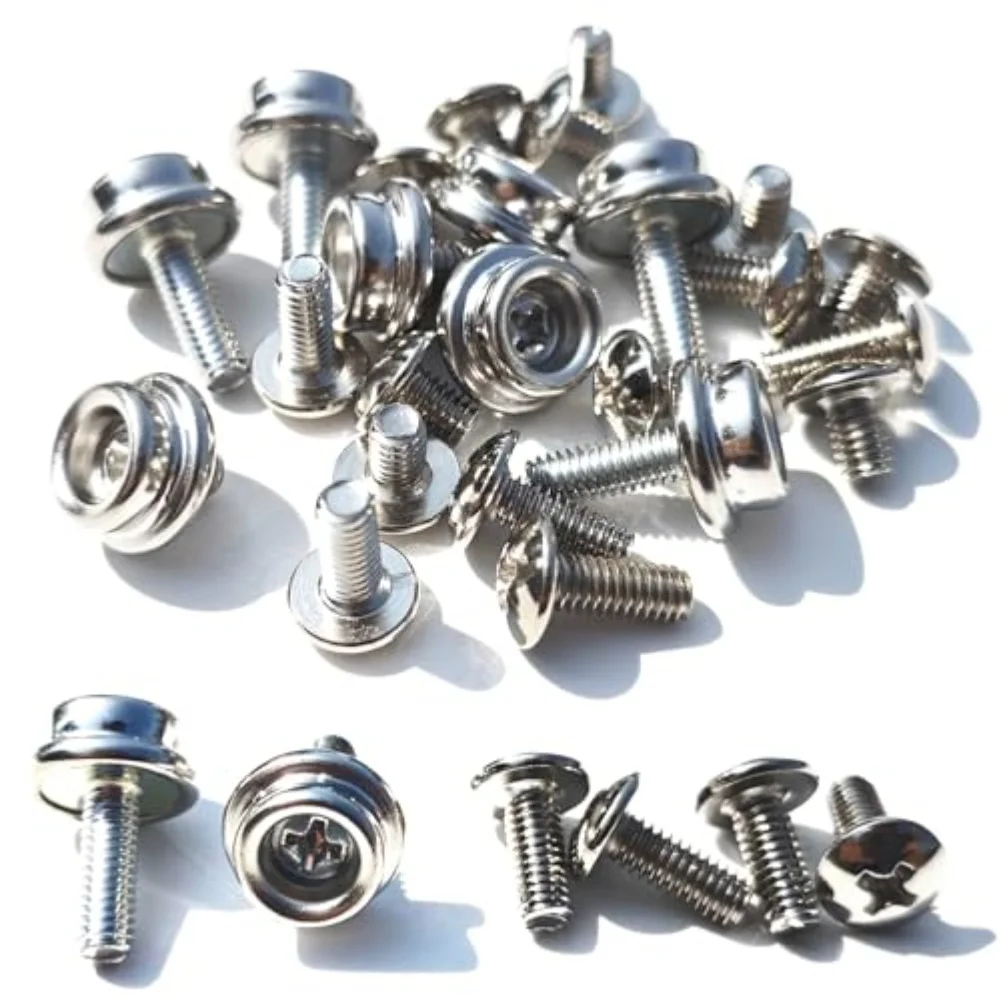 24 Pcs Baseball Helmet Screws Stainless Steel Face-Shield Screw For Ice Hockey/Rugby Helmet Screw Replacement Saccessories