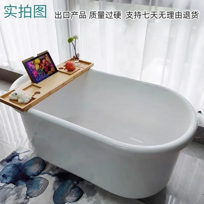 for Installation-free Bathtub Household Small Apartment for the Elderly Mobile Independent Spa Mini Acrylic B&B Adult Bathtub
