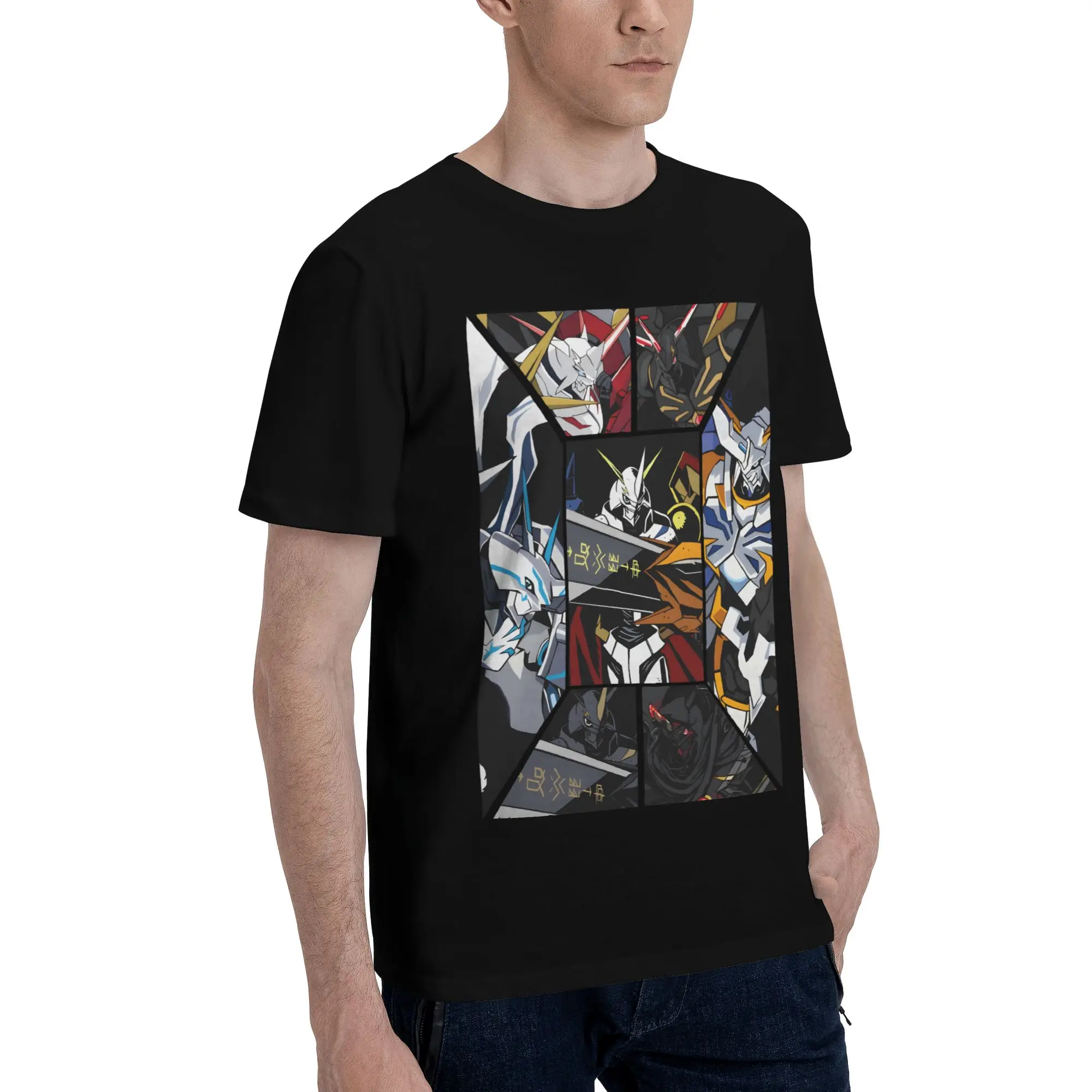 Digimon 28 Funny 100% Cotton T-Shirt Bandai Tops Tees For Men