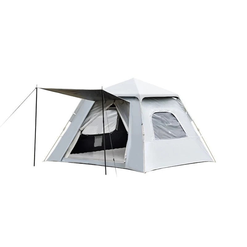 

Quick open tent outdoor fully automatic 3-4 person vinyl folding portable free tent