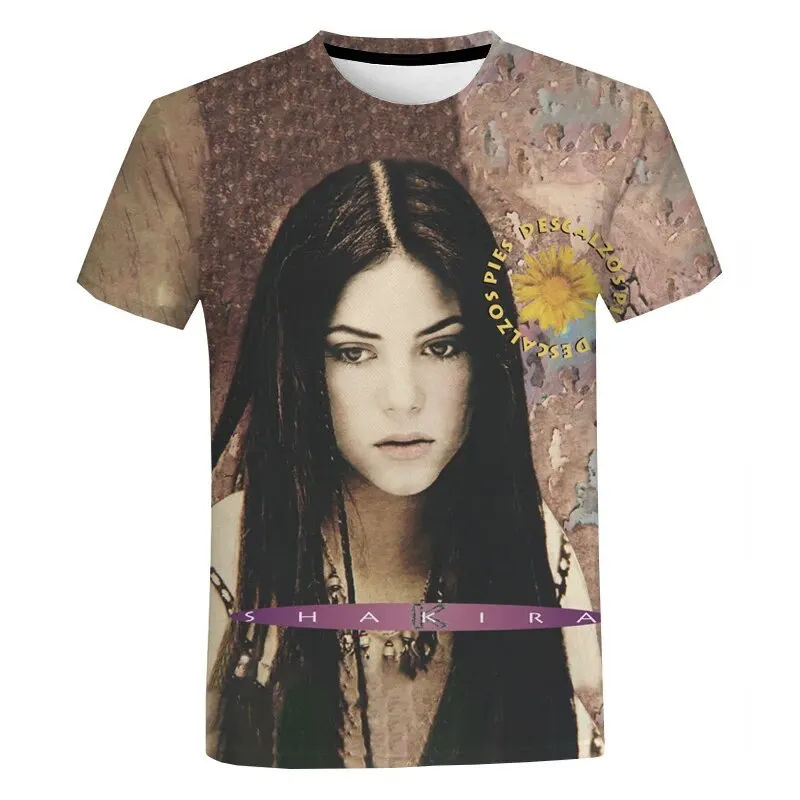 Summer SHAKIRA 3D Print T-Shirts Streetwear Men Women Fashion Oversized Short Sleeve T Shirt O-Neck Male Tees Tops Clothing - view 6