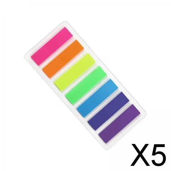 5xIndex Tabs Writable Page Sticky Notes for Diaries Book Markers Magazines Seven