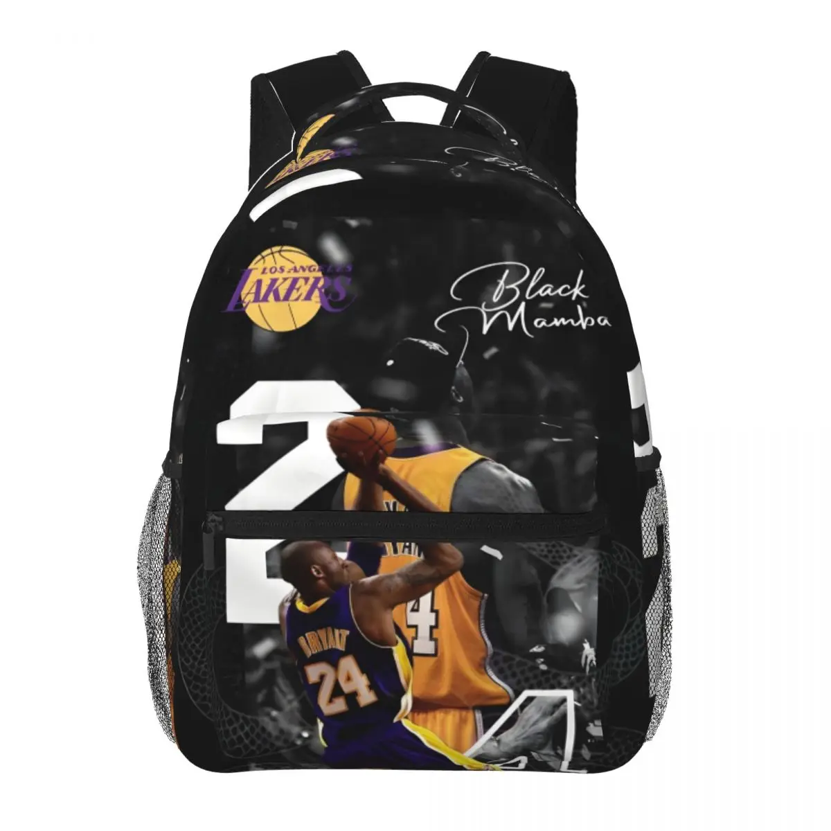 

Kobe-Bryant Backpack for Men Women Fashion High School Hiking Travel Daypack College Shoulder Bag Outdoor 16in