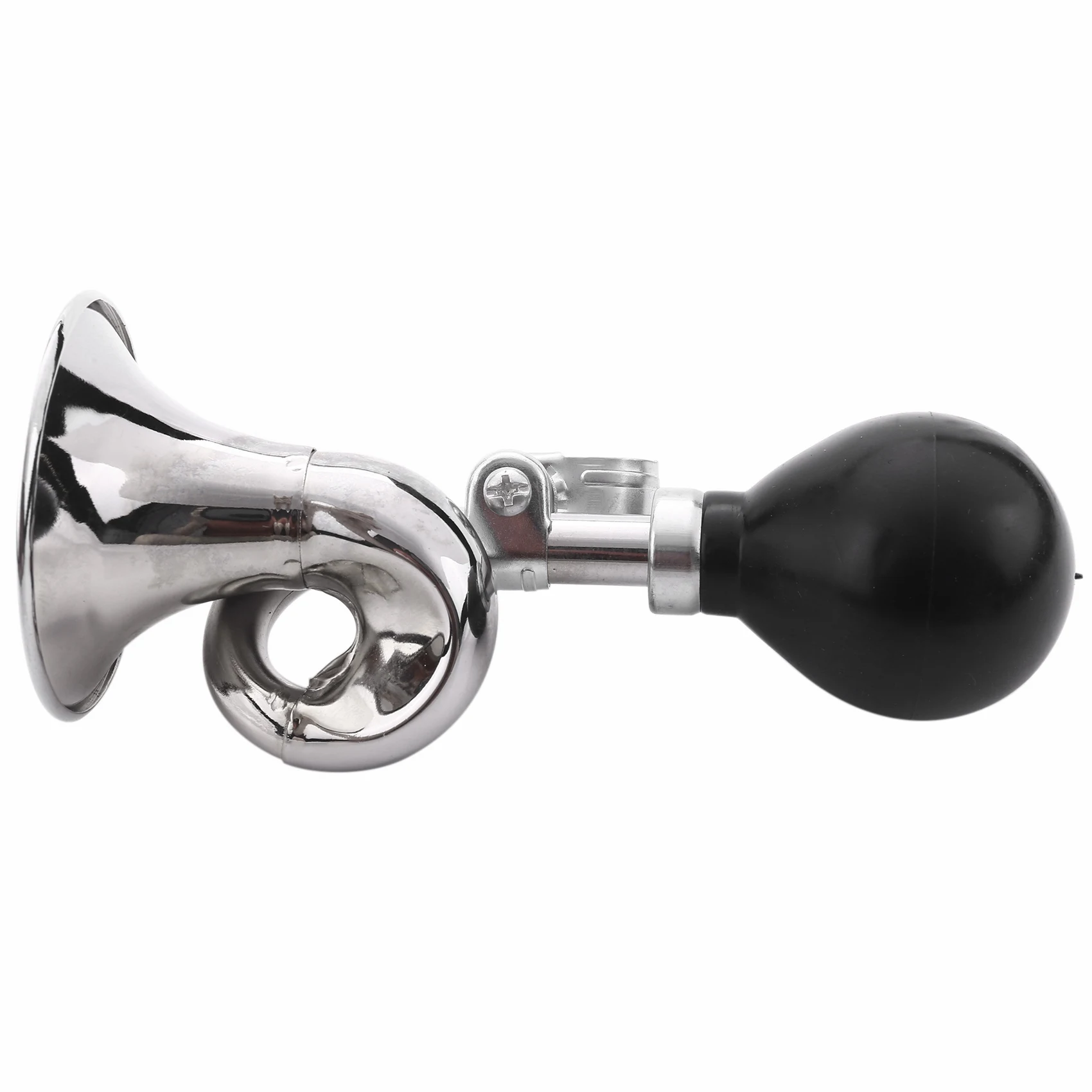 Non-Electronic Trumpet Loud Bicycle Cycle Bike Bell Vintage Retro Bugle Hooter Horn silver