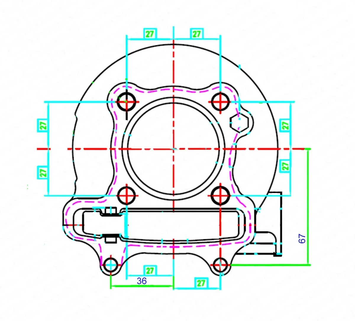 GY6 125CC 150CC 155CC 158CC 170CC 175CC 180CC 52.4mm 57.4mm 58.5mm 59mm 61mm 62mm 63mm Cylinder kit Big Bore Scooter ATV Buggy