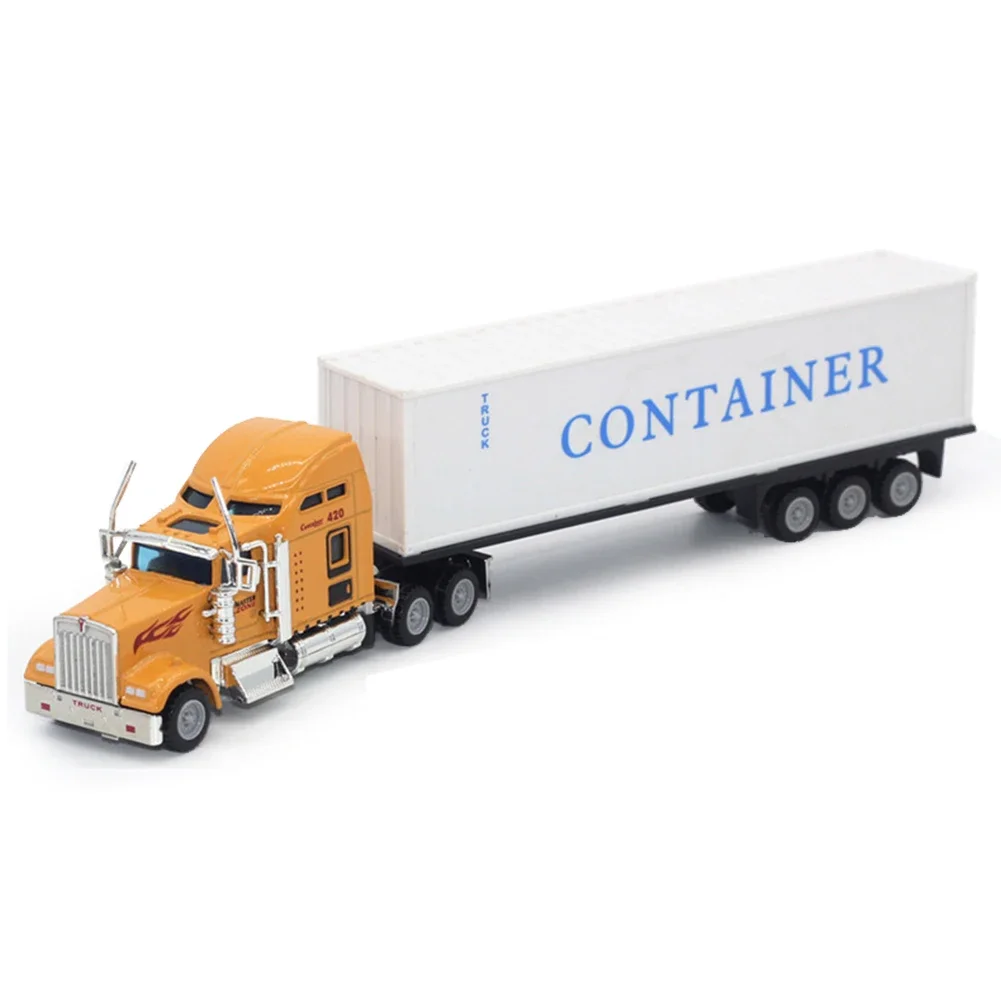 Mini Diecast Simulation Alloy Car Carrier Truck Model Boy Christmas Toys Miniature Vehicles Carrier Truck For Kids