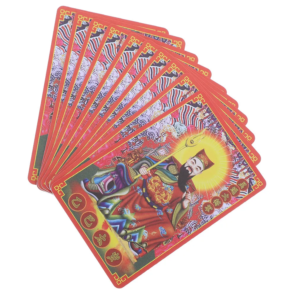 Tarjeta amuleto Feng Shui, 20 piezas, año del serpiente 2025, General Wu Sui, amuleto chino de la suerte, protección, éxito y fortuna