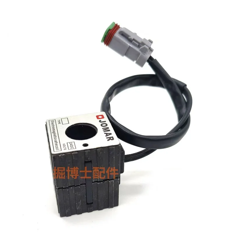 

XCMG LONKING JCM and Sany 135-8S hydraulic lock pilot safety lock, travel solenoid valve coil valve core excavator parts