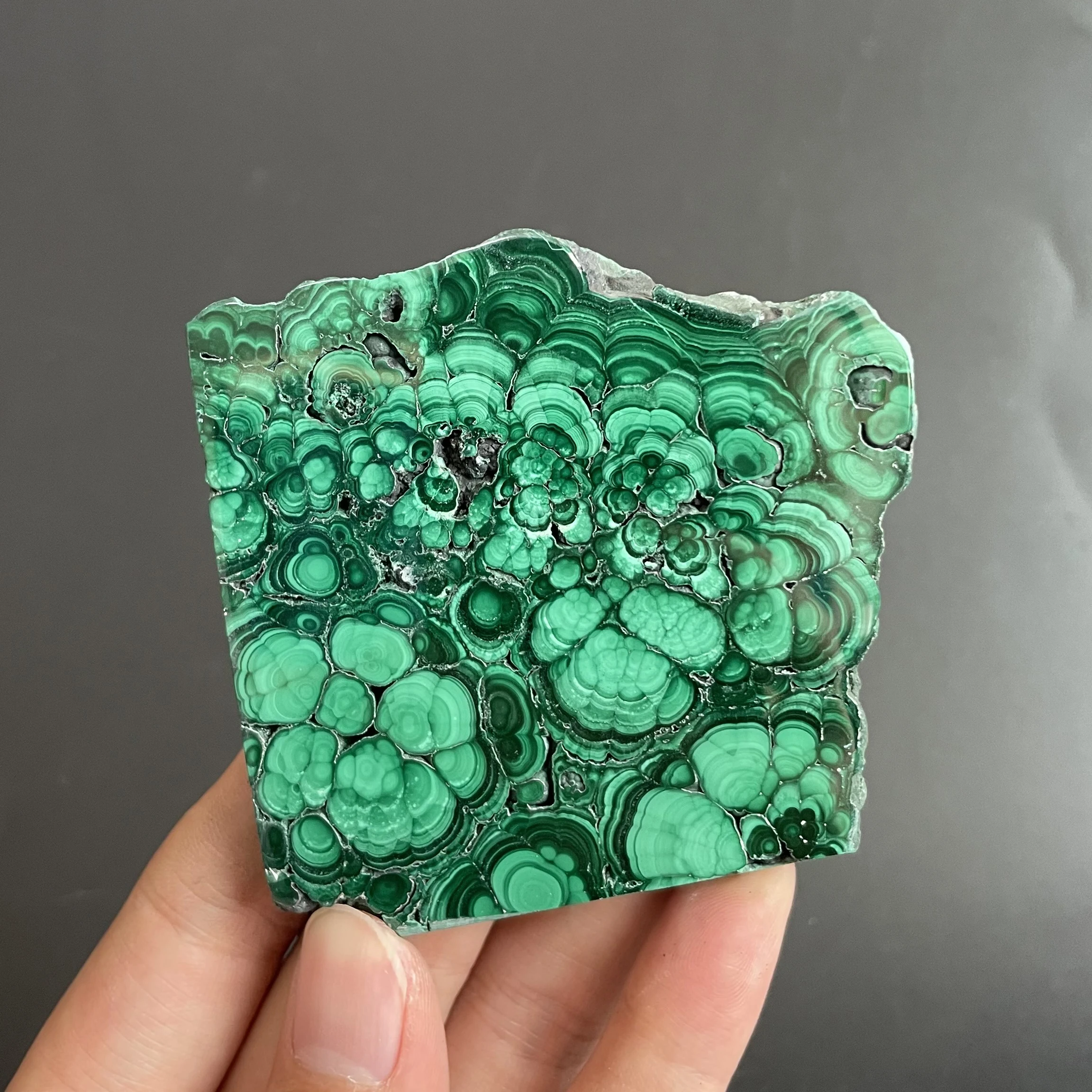 100% Natural Malachite Slice Mineral Specimen Stones And Crystal Health Energy Healing Stone Decoration