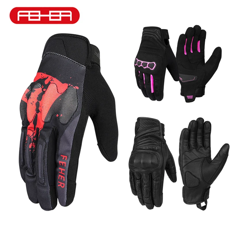 

FEHER Motorcycle Gloves Series for Men and Women Wear-resistant Waterproof Anti-scratch Breathable Motorcycle Street Gear Gloves