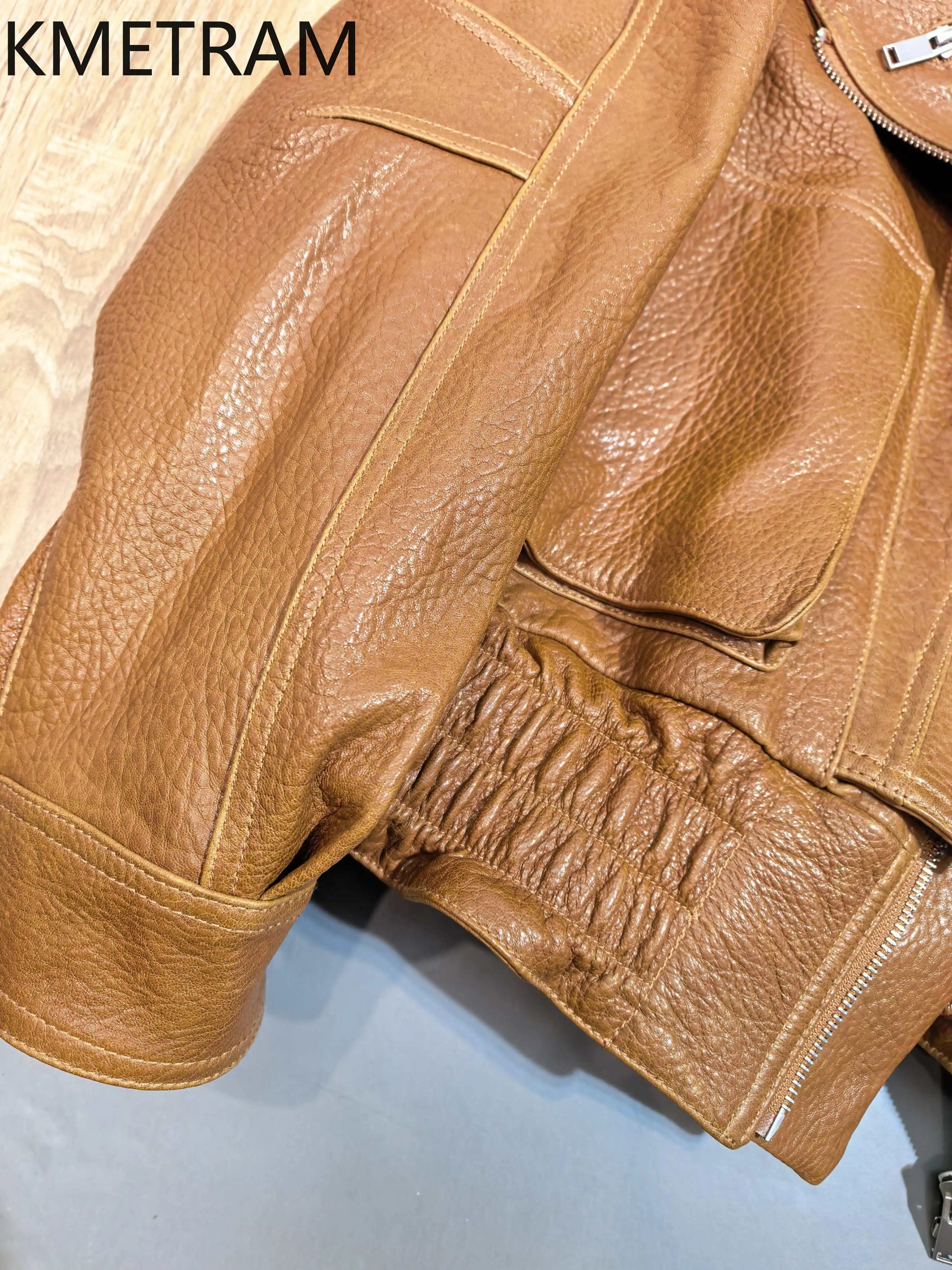 100% First Layer Sheepskin Jacket Woman Motorcycle Short Genuine Leather Jackets Women Autumn Ladies Clothes 2025 Chaquetas