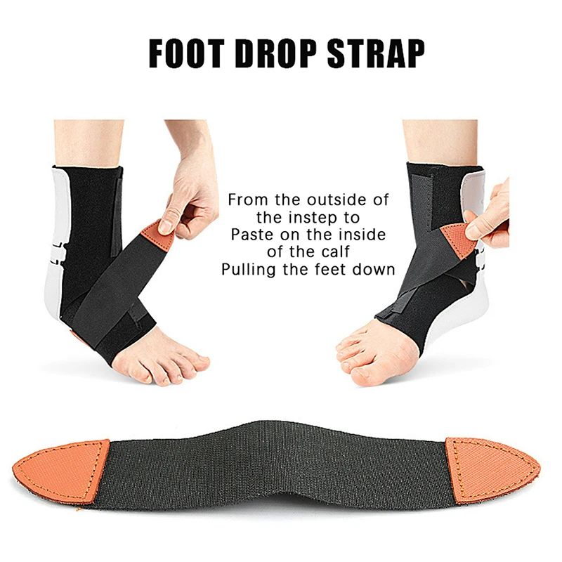 Drop Foot Orthosis Adjustable Left Right Ankle Sprain Orthosis Stabilizer Foot Protector For Hemiplegia Corrector Rehabilitation