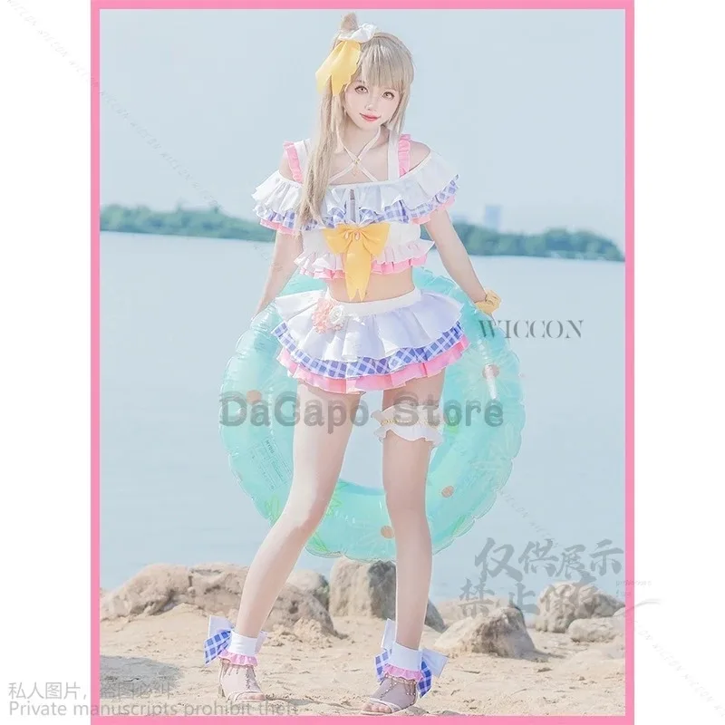 2025 22 شخصيات Love Live Days μ Kousaka Honoka Minami Kotori Sonoda Umi Ayase Eli ملابس السباحة أزياء الرسوم المتحركة التأثيرية
