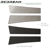 RCDream 1/10 Hood Bonnet Protective Sheets Antiskid Chequered Plates Decoration for FMS FCX10 Body Upgrade Option Parts  #R160G