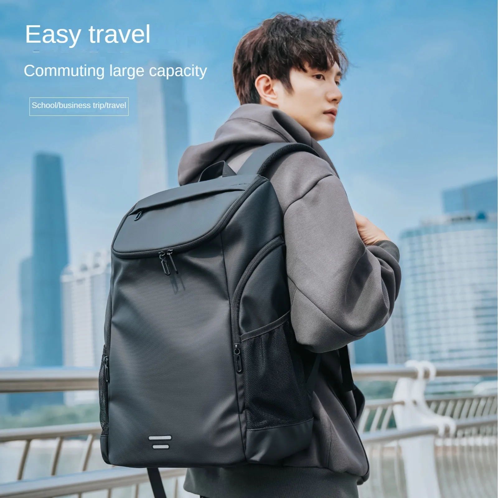 School Backpack for College Students New Backpack for Men Fallow Laptop Backpack Oxford Cloth School Bags Travel Waterproof