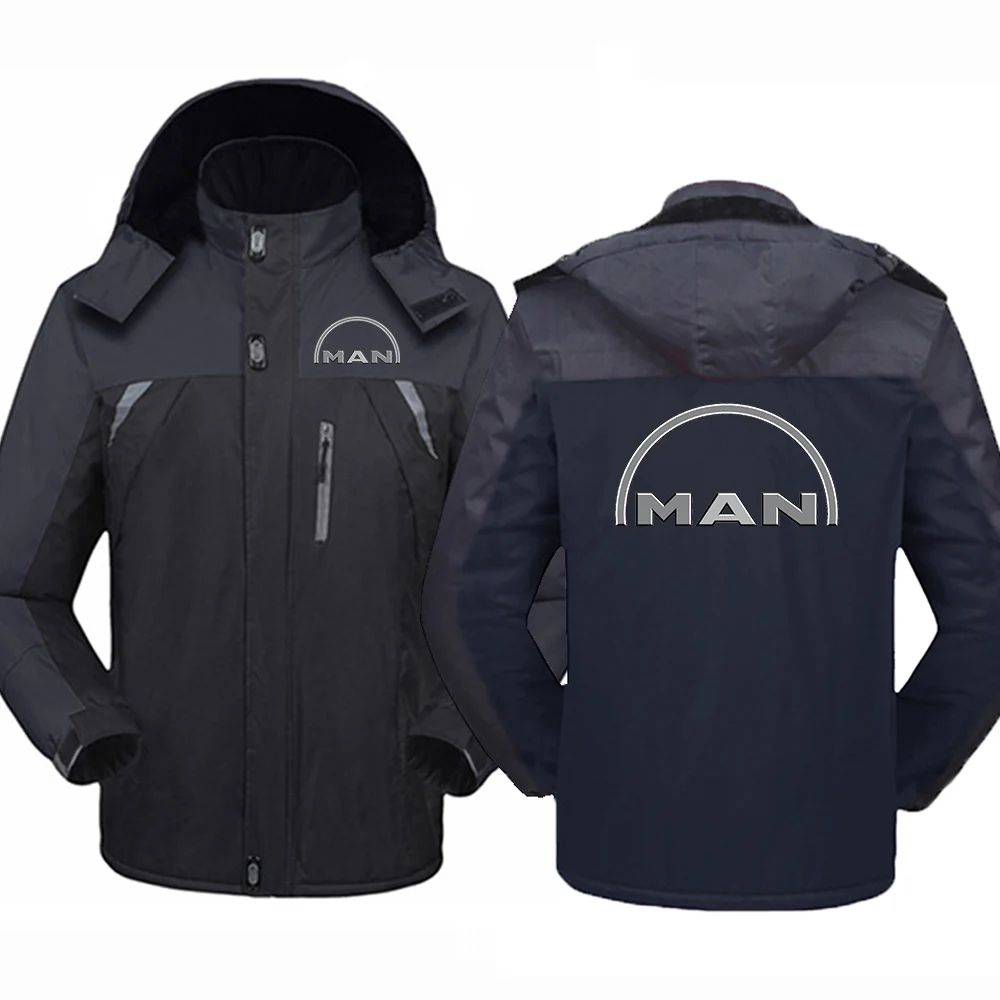 2023 New Truck Man Car Logo printing Winter Jacket Windproof Waterproof Thicken Windbreaker Outdoor Mountaineering Clothes Tops