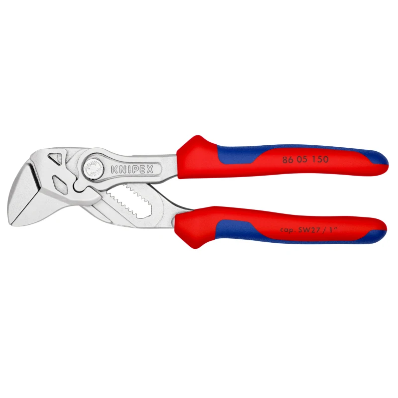 KNIPEX 86 05 150 Pliers Wrench 2 In 1 Chromium Plated Vanadium Steel Water Pump Plier