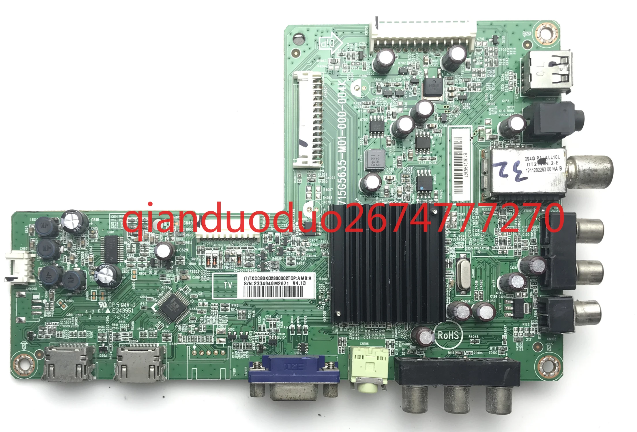 

Suitable for Haier LED32580 32560 32919 main board 715G5635-M01-000-004K