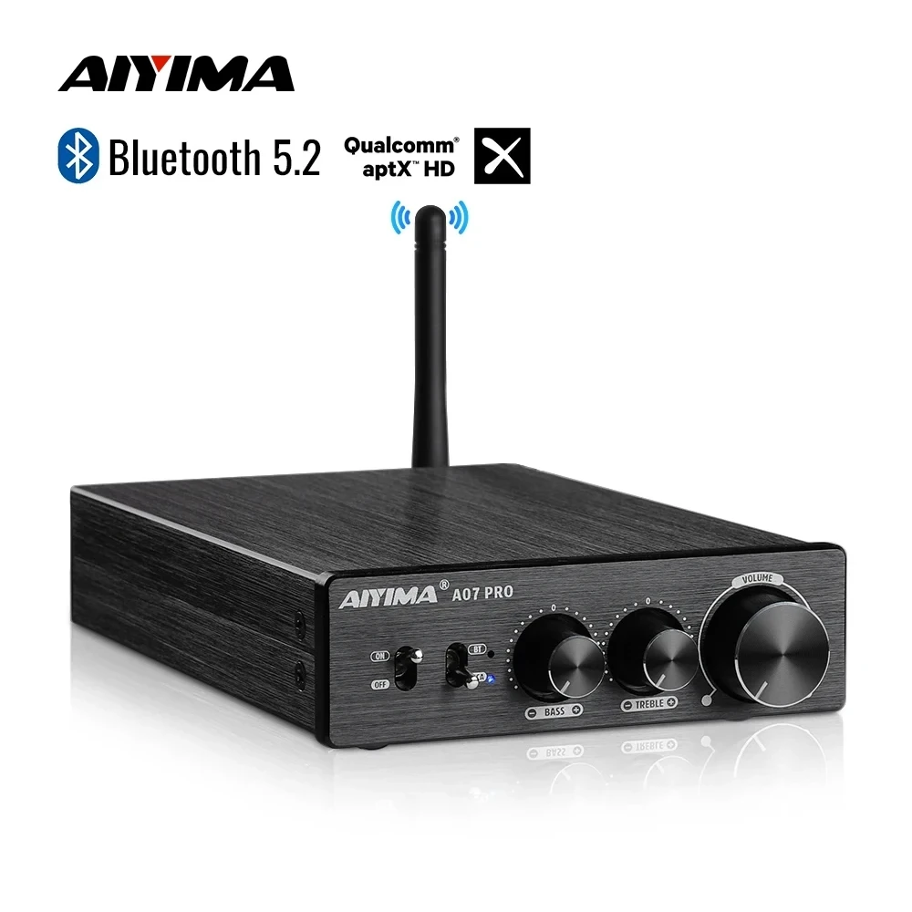 AIYIMA TPA3255 Bluetooth Power Amplifier A07 PRO Audio Amplifier 2.0 Stereo Speaker Amplifiers HiFi Amplificador Amp 300Wx2