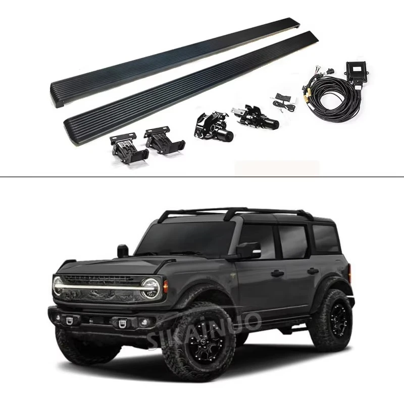 

Automatic Side Step Electric Foot Pedals Power Exterior Nerf bar Foldable Running Board Exterior Accessories for Bronco 4dr