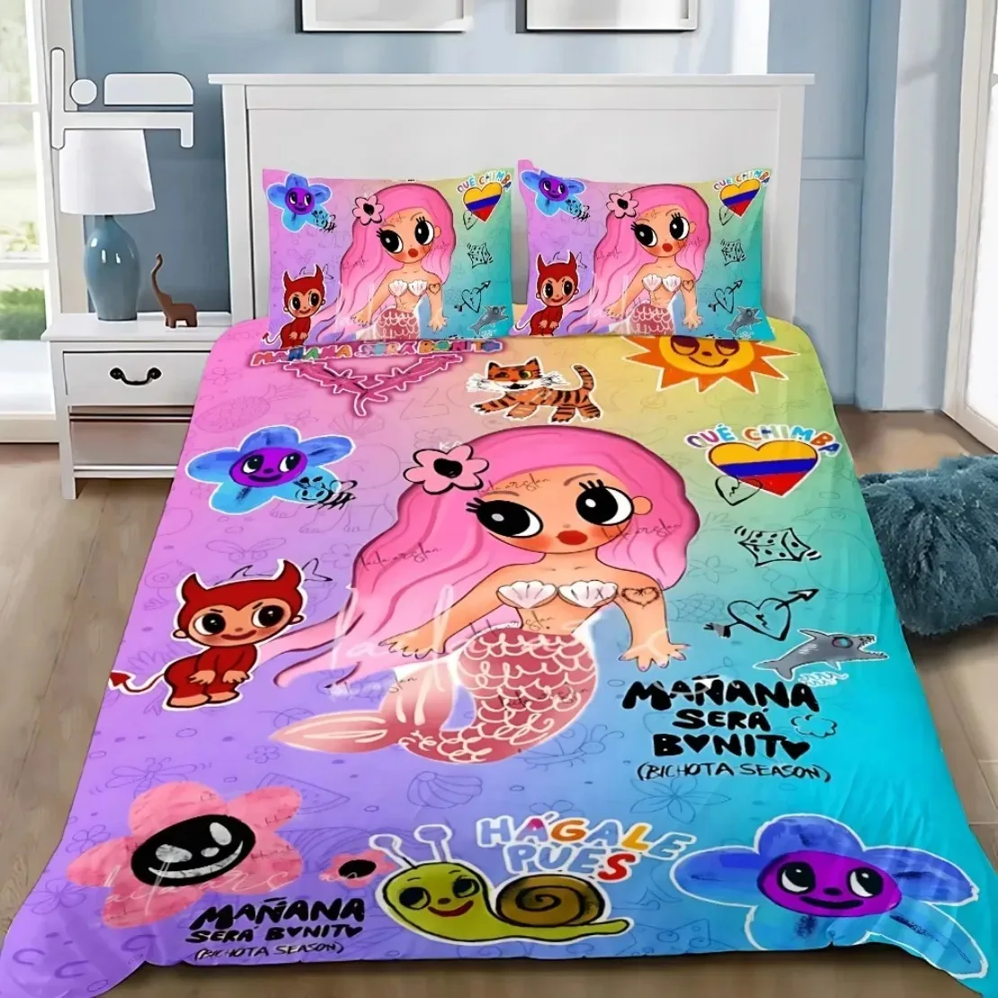 

Sexy Karol G Duvet Cover Pillowcase New Album Manana Bedding Set Singer All Season Quilt Cover Teens Single Double Queen Kings