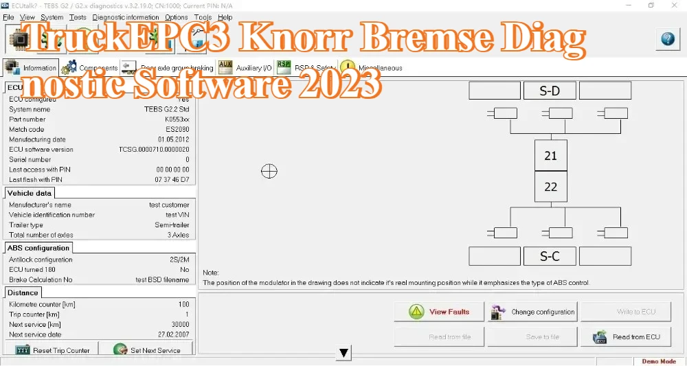 

TruckEPC3 Диагностическое программное обеспечение Knorr Bremse 2023.