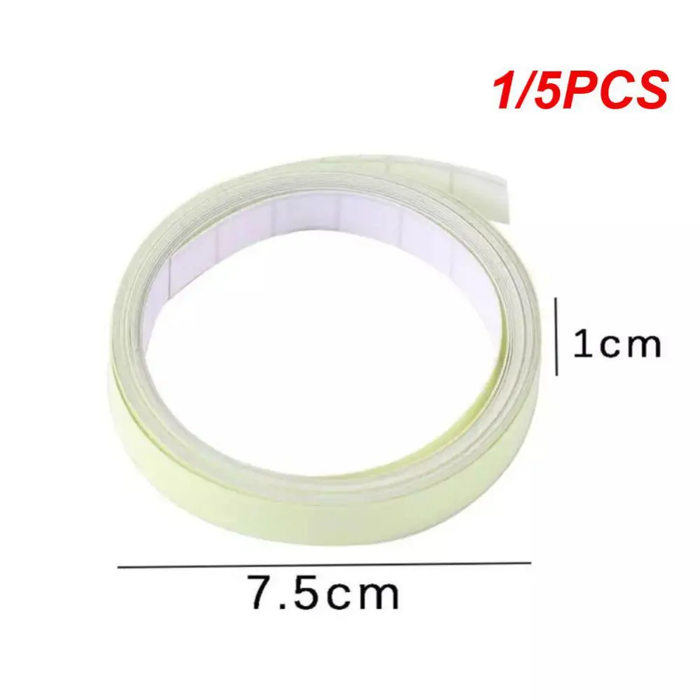 1/5PCS Reflective Fluorescent Universal Non-slip Green Warning Ground Light Car Interior Accessories Car Reflective Sticker