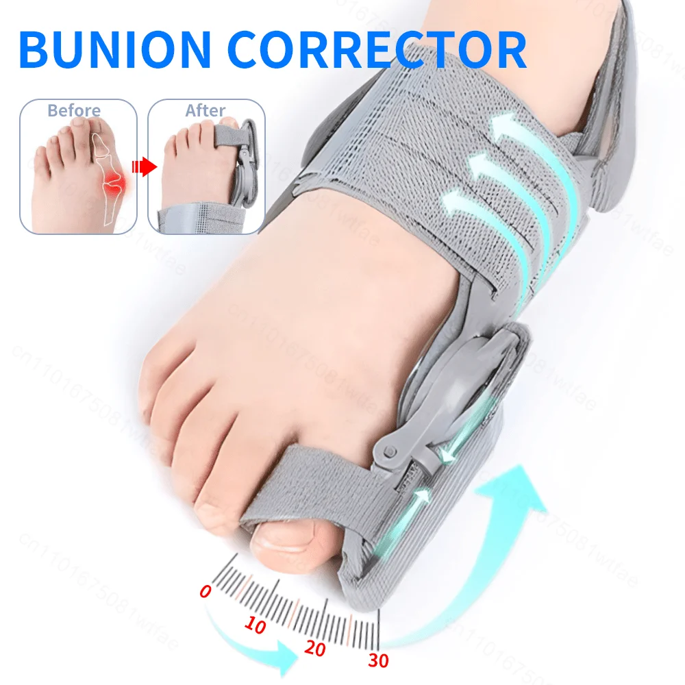 

Hallux Valgus Corrector Big Toe Orthopedic Toe Straightener Anti-Slip Adjustable Toe Correction Pedicure Finger Toe Corrector