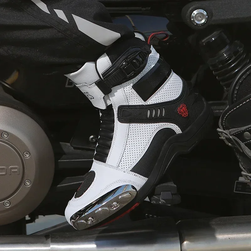 New Hot-Selling Motorcycle Riding Shoes Waterproof and Drop-Proof Motorcycle Riding Shoes Wear-Resistant Travel Equipment Shoes