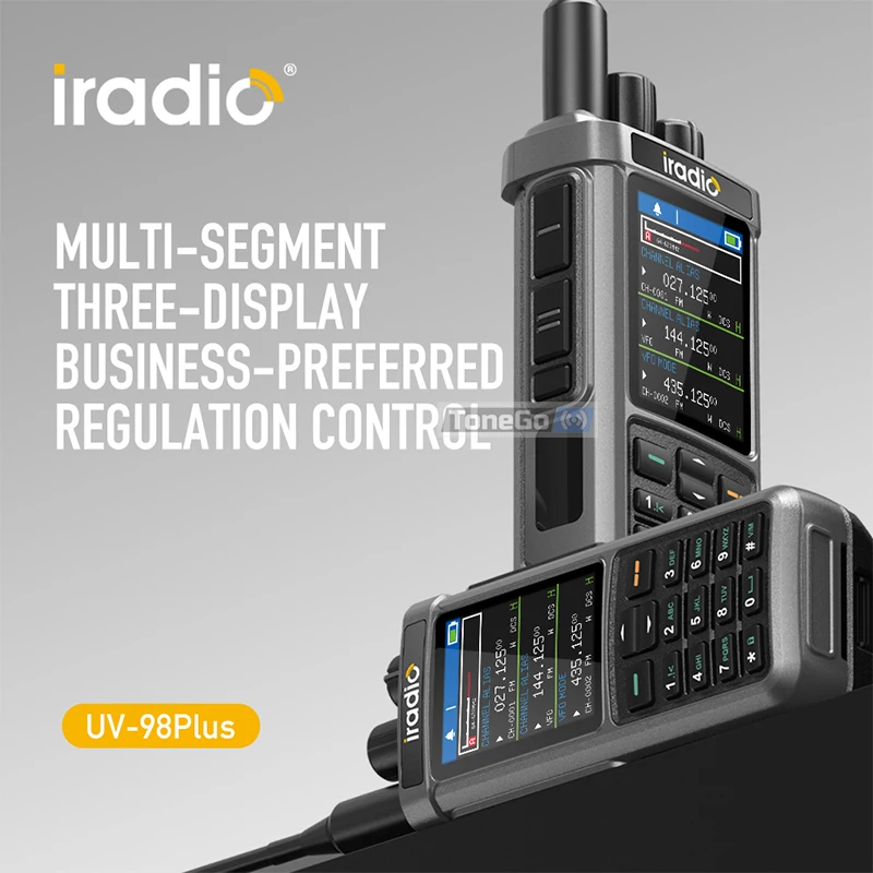 Iradio UV-98 PLUS 10W Walkie Talkie Full Band GPS(Optional) Ham Radio USB LSB CW CB LW MW SW SSB Cross Band Repeaper 1024CH FM