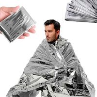 1-3PCS Emergency Blanket Outdoor Survival First Aid Kit Windproof Insulation Lifesaving PET Foil Thermal Military Rescue Blanket