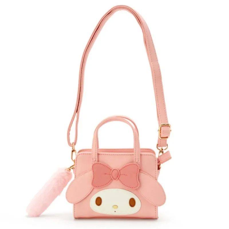 SANRIO Kuromi กระเป๋ากระเป๋า Crossbody การ์ตูนแฟชั่นลาย Hello Kitty กระเป๋าสะพายไหล่กระเป๋าถือเรียบง่ายกระเป๋าใส่ของขวัญวันเกิดกระเป๋ากลางแจ้ง