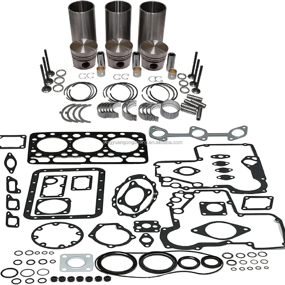 

Overhaul Rebuild Kit Compatible with Kubota D750 D750B Engine Bobcat 453C 443 Loader B5200 B7100 B5200D B7100HST-DT Tractor 220