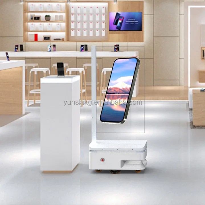 Robot automatico per evitare ostacoli Display touch screen Display pubblicitario Oled Navigatore Modello grande Macchina all-in-one