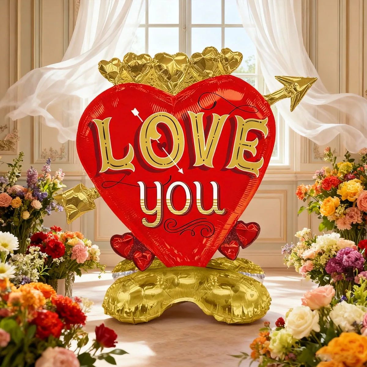 بالون فيلم الحب من الألومنيوم لعيد الحب لعيد الحب، اقتراح الزفاف، زينة عيد الميلاد، بالون الديكور الرومانسي #3