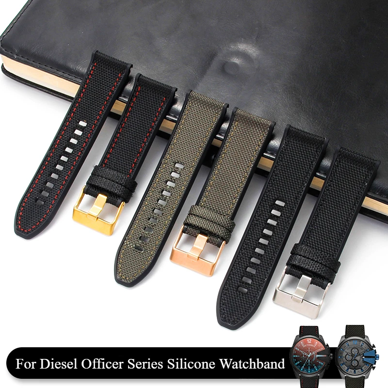 Watch Esim - For Diesel Officer Series Silicone Watchband