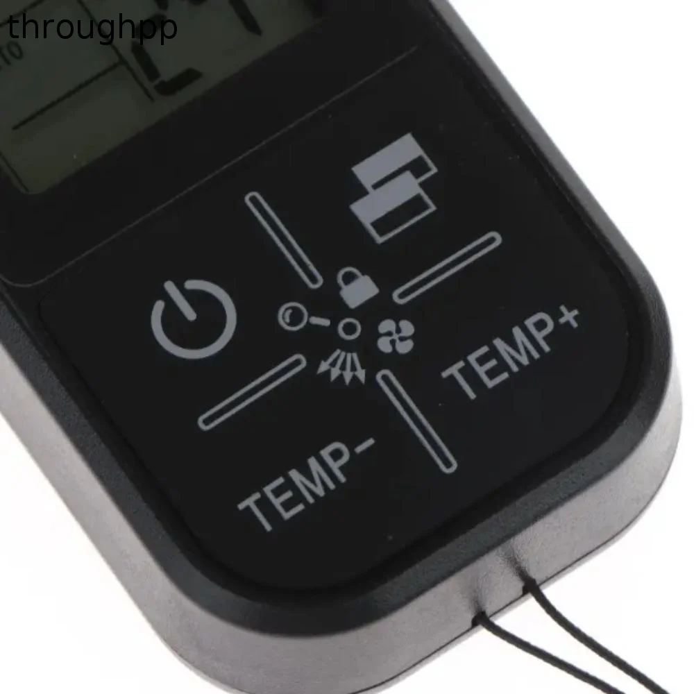 Temperature Display Universal Remote Control Thermometer Function CR2032 Battery AC Remote Control Mini Size Portable Handle