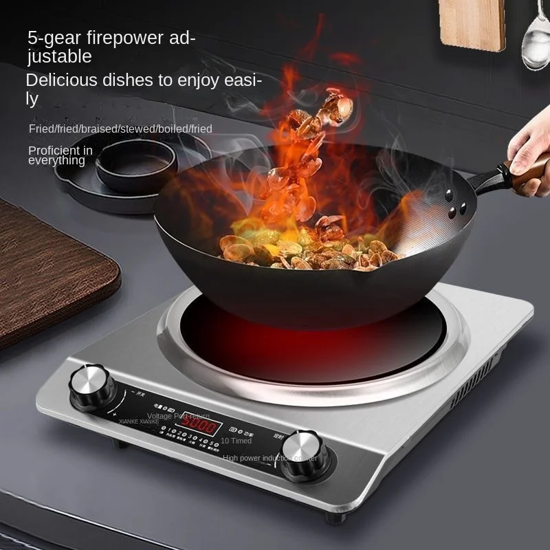 HOZYAUSHKA 오목 유도 호브, 3500W 고출력, 최대 가열 시간 60kg, 24 시간