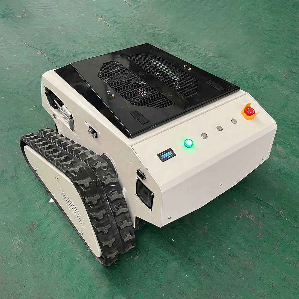 High Performance Battery Powered Hybrid Robot Lawn Mower Industrial Self-Propelled Rotary Grass Cutting Machine