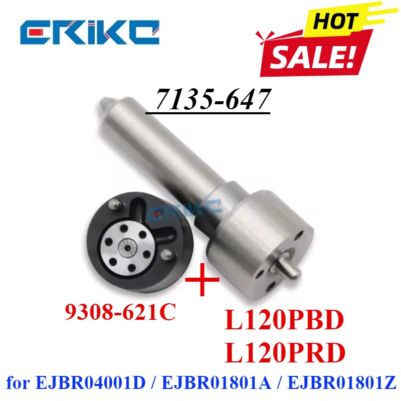 EJBR04001D EJBR01801A Injector Repair Kit 7135-647 Valve 9308-621C Nozzle L120PBD L120PRD for Delphi EJBR01801Z