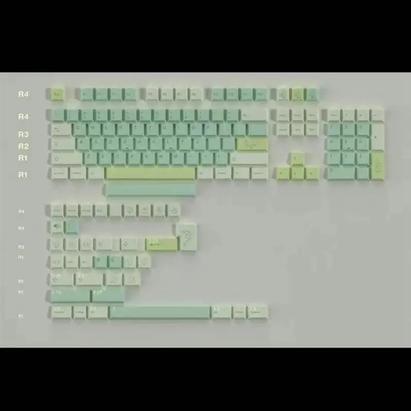 Imagem -06 - Ginkgo-keycap para Teclado Mecânico Keycap Sublimação Altura Cereja Material Pbt Acessórios Faça Você Mesmo Gamer