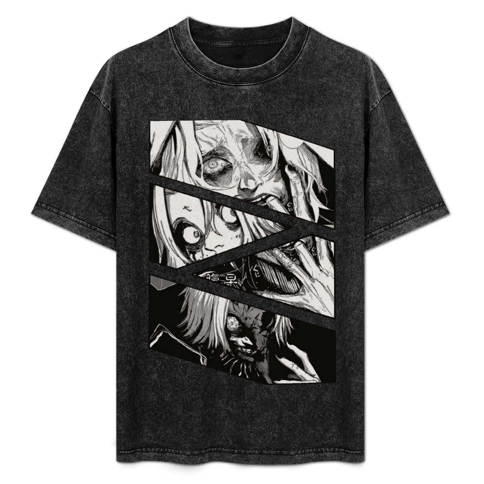

Seidou Takizawa Manga Panel Design T-Shirt Big and Tall Solid Color T-Shirt