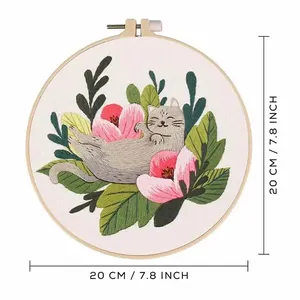 2024 جديد - تواريخ 2024 القط نمط الصليب غرزة اللوحة الجدول DIY المواد حزمة معلقة صورة التطريز جديد - التواريخ أفضل 6 تصميمات مبيعات للتطريز - رقم 5